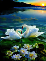 Без бренда «Пара белых лебедей на воде» в Ижевске