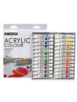 Без бренда «Коробка 24 шт.: Акриловые краски «Две картинки» 24 шт. по 12 мл, проф. пигмент» в Ижевске