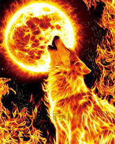 Без бренда «Огненный волк воет на луну (20шт)» в Ижевске