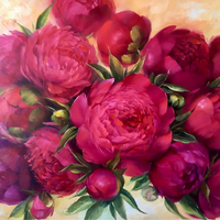 Без бренда «Бордовые пионы (20шт)» в Ижевске