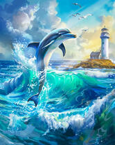 Веселый дельфин