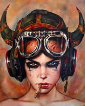 Без бренда «Девушка в шлеме с сигаретой» в Ижевске