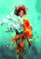 Наездница на золотой рыбке