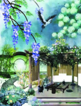 Без бренда «Сад с беседкой, цветами и птицей» в Ижевске в интернет-магазине  Без бренда «Сад с беседкой, цветами и птицей» в Ижевске