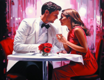 Без бренда «Пара на свидании в ресторане» в Ижевске в интернет-магазине  Без бренда «Пара на свидании в ресторане» в Ижевске