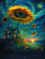 Без бренда «Фэнтези сюжет с подсолнухом» в Ижевске в интернет-магазине  Без бренда «Фэнтези сюжет с подсолнухом» в Ижевске