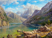 Без бренда «Вид на горы с берега озера» в Ижевске