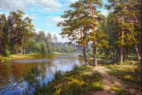 Без бренда «Хвойный лес и река» в Ижевске в интернет-магазине  Без бренда «Хвойный лес и река» в Ижевске