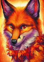 Без бренда «Хитрая лиса с осенним венком» в Ижевске в интернет-магазине  Без бренда «Хитрая лиса с осенним венком» в Ижевске