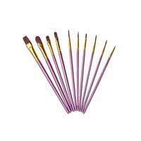 Без бренда «Кисти для рисования набор (10 шт) сиреневые» в Ижевске