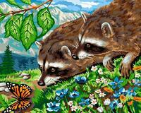 Без бренда «Еноты и бабочка на цветочной поляне» в Ижевске